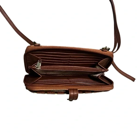 The Sak Brown Leather Crossbody Shoulder Bag - Picture 5 of 5